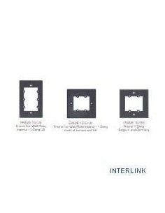 KRAMER 1324796 85-002199 FRAME PARA WALL PLATE INSERCION 1 ALTURA 1G/EUK(W) KRAMER