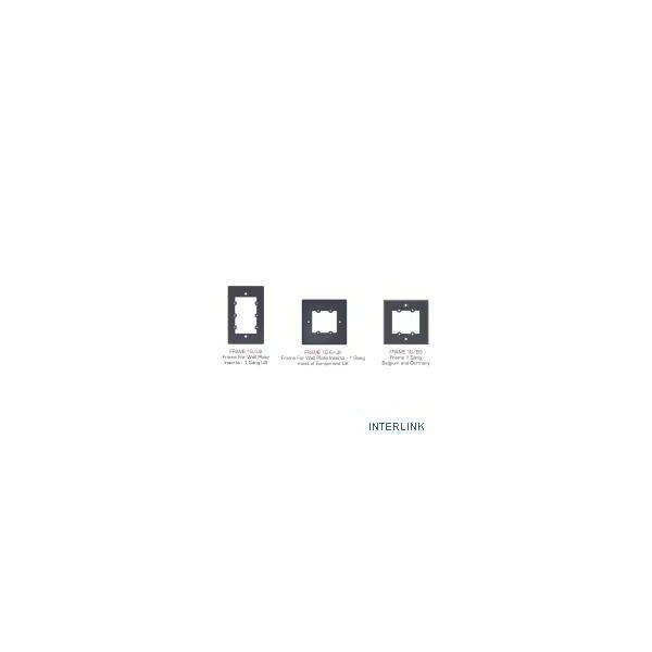 KRAMER 1324796 85-002199 FRAME PARA WALL PLATE INSERCION 1 ALTURA 1G/EUK(W) KRAMER