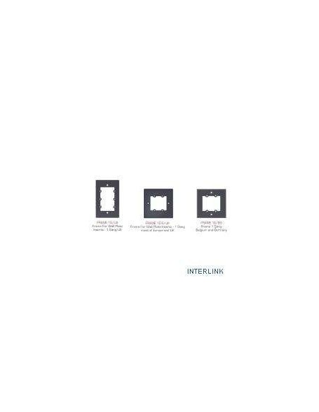 KRAMER 1324796 85-002199 FRAME PARA WALL PLATE INSERCION 1 ALTURA 1G/EUK(W) KRAMER