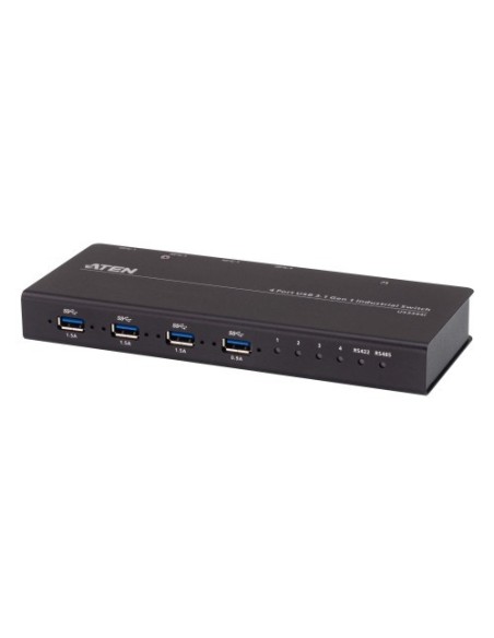 ATEN 1323055 US3344I-AT ATEN Switch de periféricos formato industrial USB 3.2 Gen 1 de 4 x 4 puertos