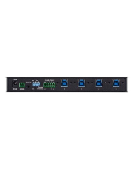 ATEN 1323055 US3344I-AT ATEN Switch de periféricos formato industrial USB 3.2 Gen 1 de 4 x 4 puertos