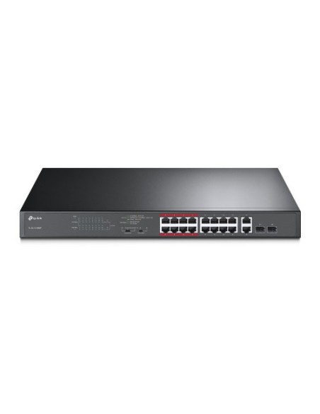 TP-LINK 1322109 TL-SL1218MP TP-LINK TL-SL1218MP No administrado Gigabit Ethernet (10/100/1000) Energía sobre Ethernet (PoE) Negr
