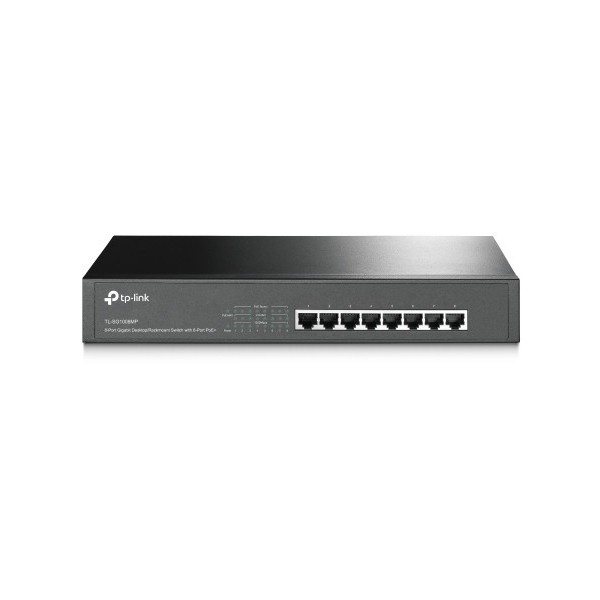 TP-LINK 1322108 TL-SG1008MP TP-LINK TL-SG1008MP No administrado Gigabit Ethernet (10/100/1000) Energía sobre Ethernet (PoE) Negr