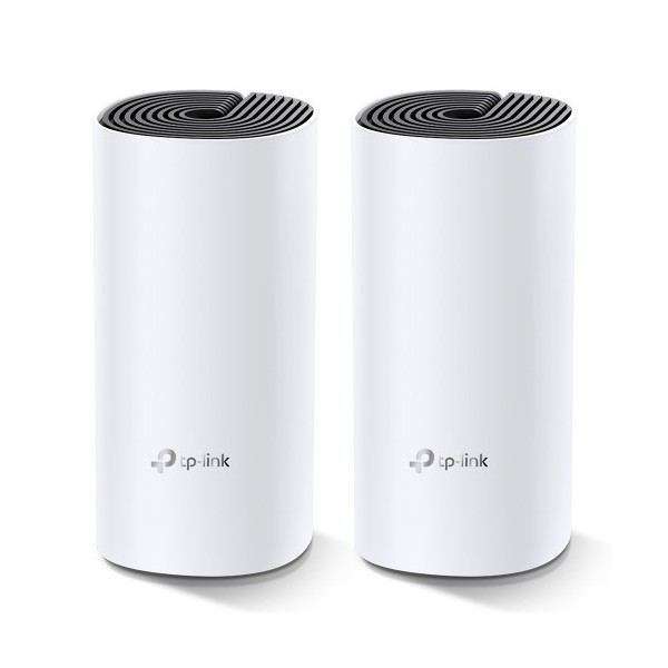 TP-LINK 1018384 DECO M4(2-PACK) TP-LINK Deco M4(2-pack) router inalámbrico Doble banda (2,4 GHz / 5 GHz) Gigabit Ethernet Negro,