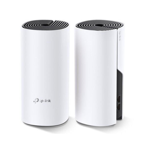 TP-LINK 1018384 DECO M4(2-PACK) TP-LINK Deco M4(2-pack) router inalámbrico Doble banda (2,4 GHz / 5 GHz) Gigabit Ethernet Negro,