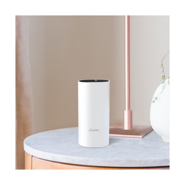TP-LINK 1018384 DECO M4(2-PACK) TP-LINK Deco M4(2-pack) router inalámbrico Doble banda (2,4 GHz / 5 GHz) Gigabit Ethernet Negro,