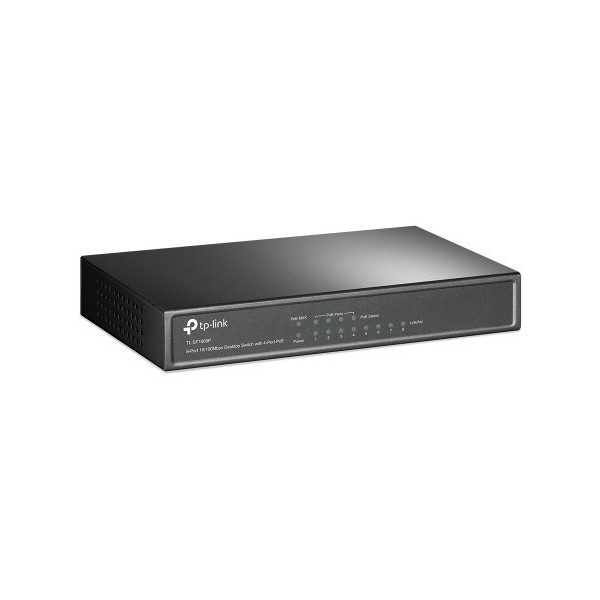 TP-LINK 1017226 TL-SF1008P TP-LINK TL-SF1008P No administrado Fast Ethernet (10/100) Energía sobre Ethernet (PoE) Negro
