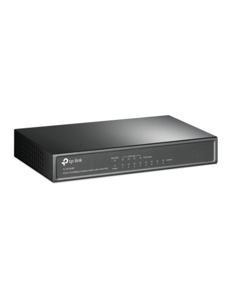 TP-LINK 1017226 TL-SF1008P TP-LINK TL-SF1008P No administrado Fast Ethernet (10/100) Energía sobre Ethernet (PoE) Negro