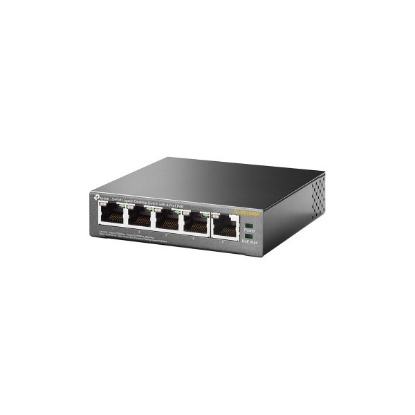 TP-LINK 1017091 TL-SG1005P TP-LINK TL-SG1005P No administrado Gigabit Ethernet (10/100/1000) Energía sobre Ethernet (PoE) Negro