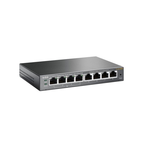 TP-LINK 1016987 TL-SG108PE TP-LINK TL-SG108PE No administrado Gigabit Ethernet (10/100/1000) Energía sobre Ethernet (PoE) Negro