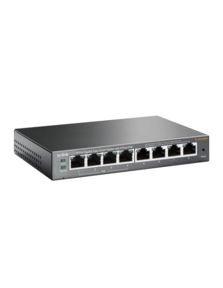 TP-LINK 1016987 TL-SG108PE TP-LINK TL-SG108PE No administrado Gigabit Ethernet (10/100/1000) Energía sobre Ethernet (PoE) Negro