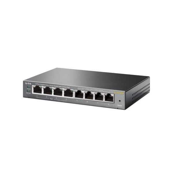 TP-LINK 1016987 TL-SG108PE TP-LINK TL-SG108PE No administrado Gigabit Ethernet (10/100/1000) Energía sobre Ethernet (PoE) Negro