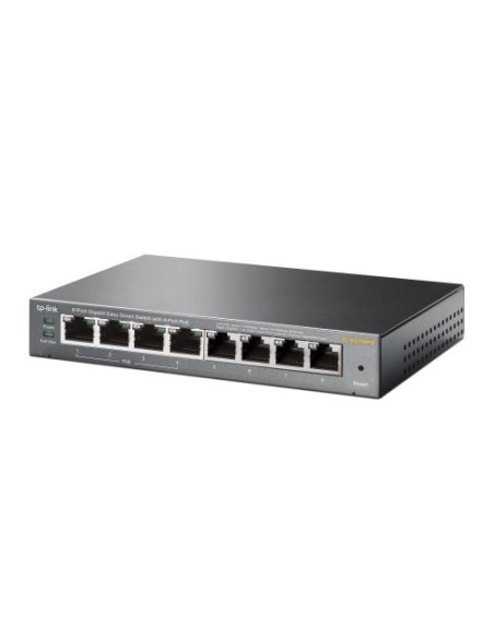 TP-LINK 1016987 TL-SG108PE TP-LINK TL-SG108PE No administrado Gigabit Ethernet (10/100/1000) Energía sobre Ethernet (PoE) Negro