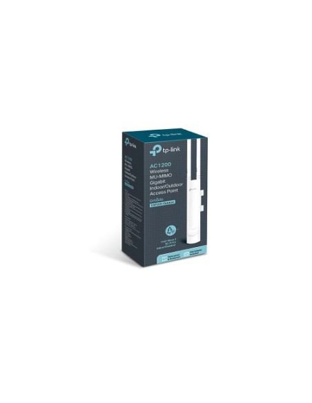 TP-LINK 1015811 EAP225-OUTDOOR TP-LINK EAP225-Outdoor 1200 Mbit/s Energía sobre Ethernet (PoE) Blanco