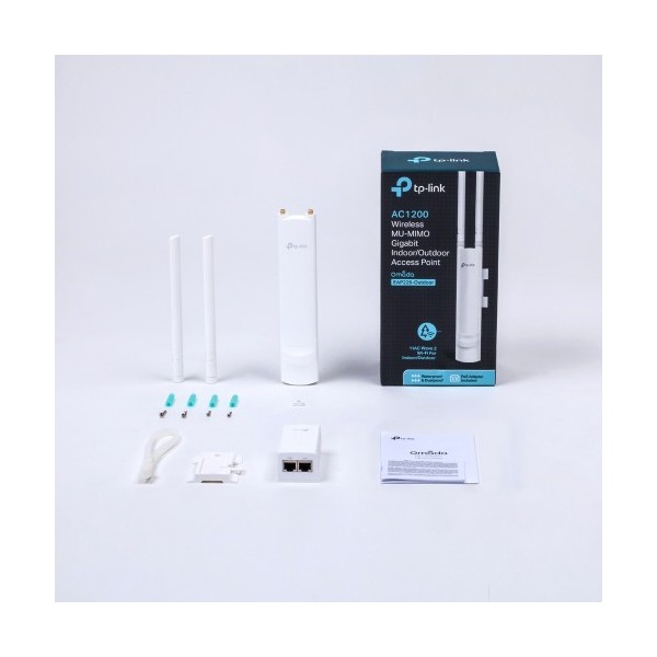 TP-LINK 1015811 EAP225-OUTDOOR TP-LINK EAP225-Outdoor 1200 Mbit/s Energía sobre Ethernet (PoE) Blanco