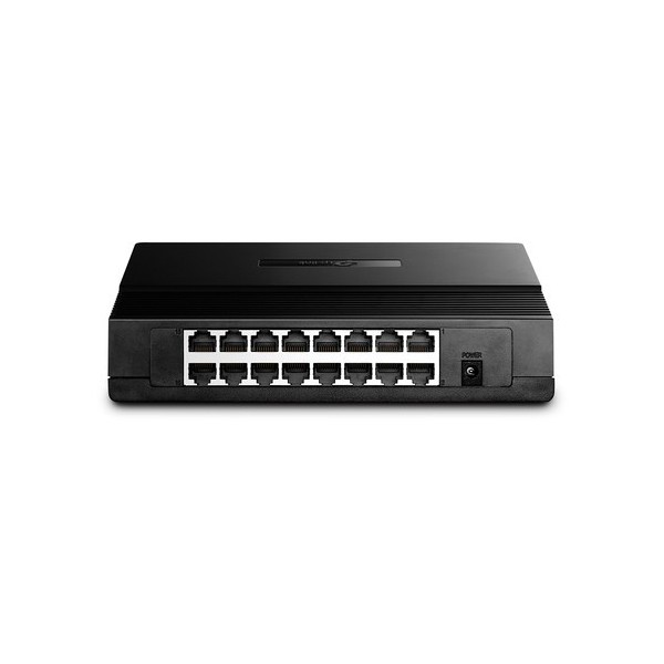 TP-LINK 1017218 TL-SF1016D SWITCH FAST ETHERNET TP-LINK CON 16 PUERTOS DE ESCRITORIO Y PARA MONTAJE EN RACK