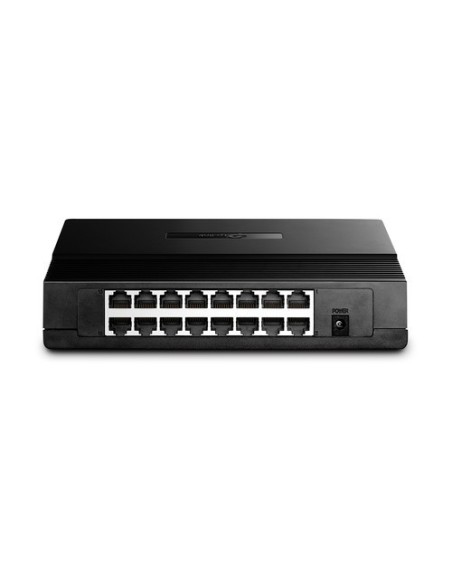 TP-LINK 1017218 TL-SF1016D SWITCH FAST ETHERNET TP-LINK CON 16 PUERTOS DE ESCRITORIO Y PARA MONTAJE EN RACK
