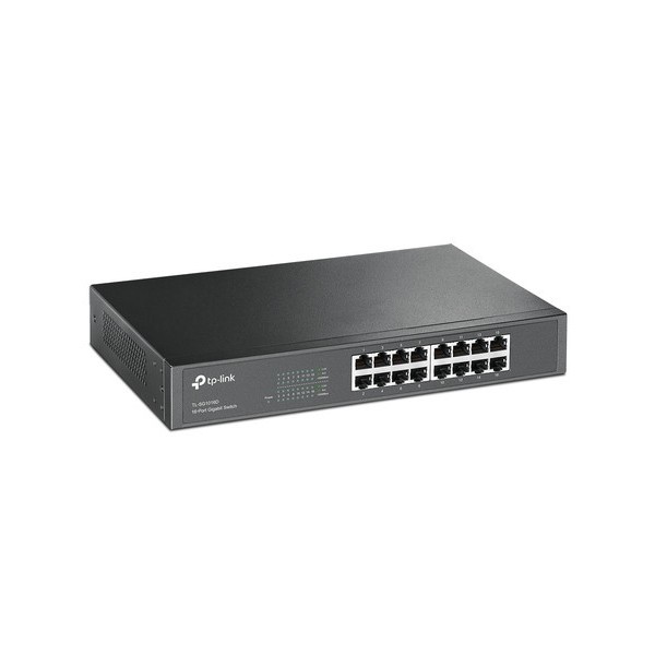 TP-LINK 1017066 TL-SG1016D SWITCH CON BASE DE MONTAJE TP-LINK DE ESCRITORIO DE 16 PUERTOS GIGABIT