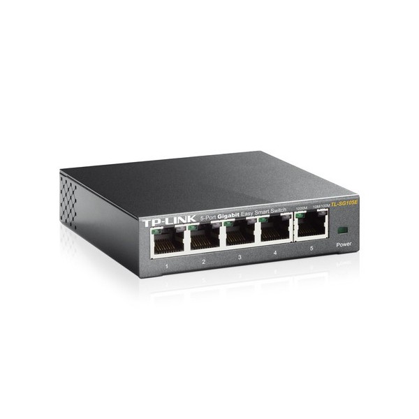 TP-LINK 1017007 TL-SG105E SWITCH INTELIGENTE SENCILLO TP-LINK GIGABIT DE 5 PUERTOS