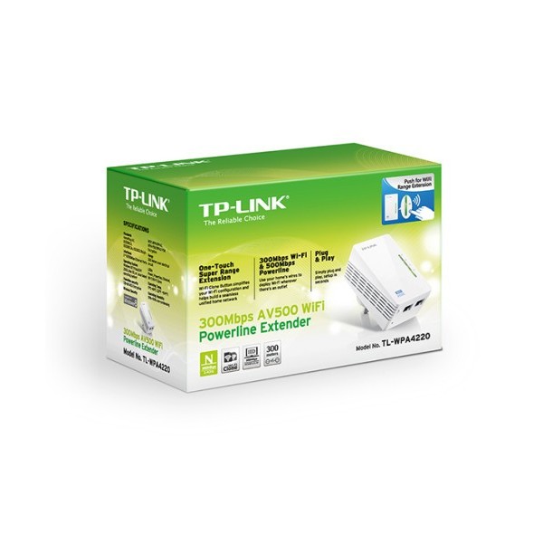 TP-LINK 1016178 TL-WPA4220 TP-Link AV500 300 Mbit/s Ethernet Wifi Blanco TL-WPA4220