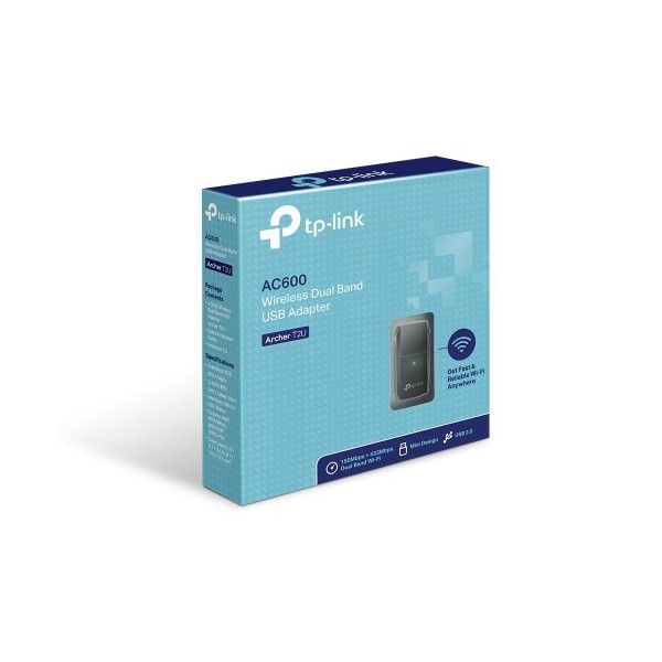 TP-LINK 1018114 ARCHER T2U ADAPTADOR INALÁMBRICO USB TP-LINK DE DOBLE BANDA AC600