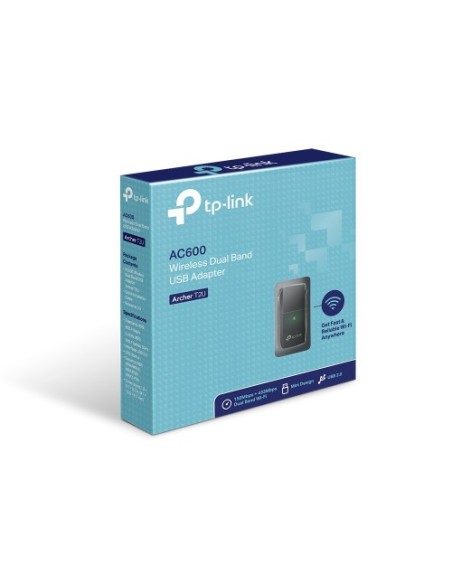 TP-LINK 1018114 ARCHER T2U ADAPTADOR INALÁMBRICO USB TP-LINK DE DOBLE BANDA AC600
