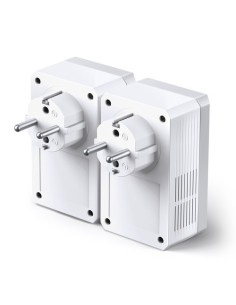 TP-LINK 1016240 TL-PA4010P KIT KIT INICIAL DE ADAPTADORES POWERLINES TP-LINK CON ENCHUFE INCORPORADO 500Mbps 2