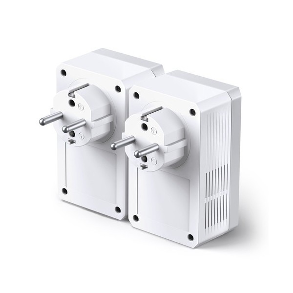 TP-LINK 1016240 TL-PA4010P KIT KIT INICIAL DE ADAPTADORES POWERLINES TP-LINK CON ENCHUFE INCORPORADO 500Mbps
