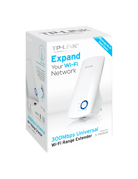 TP-LINK 1018034 TL-WA850RE TP-LINK TL-WA850RE ampliador de red Receptor de red 10,100 Mbit/s Blanco