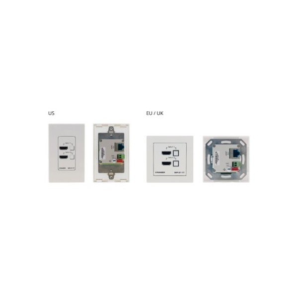 KRAMER 1009710 20-804970590 KRAMER / SELECTOR AUTOMÁTICO WALL PLATE / 4K /WP-211T/EU-80/86(W) / 20-804970590