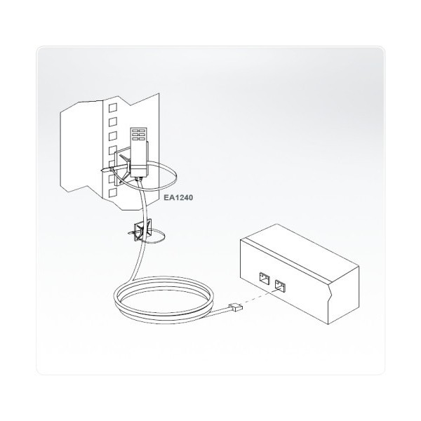 ATEN 979116 EA1240 Aten EA1240 cable de señal 3 m Negro