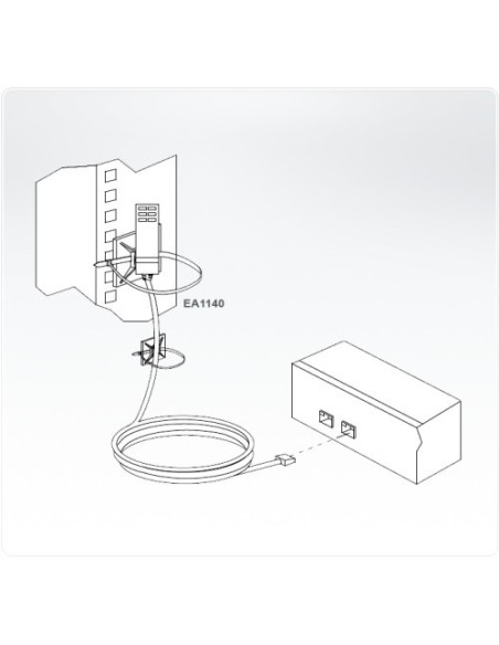 ATEN 979108 EA1140 Aten Temperature Sensor cable de señal Negro