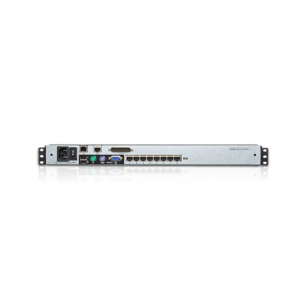 ATEN 978560 KL1508AIN-AXA-SG Aten Consola LCD dual rail con switch KVM por IP integrado multi-interfaz Cat 5 de 8 puertos con ac