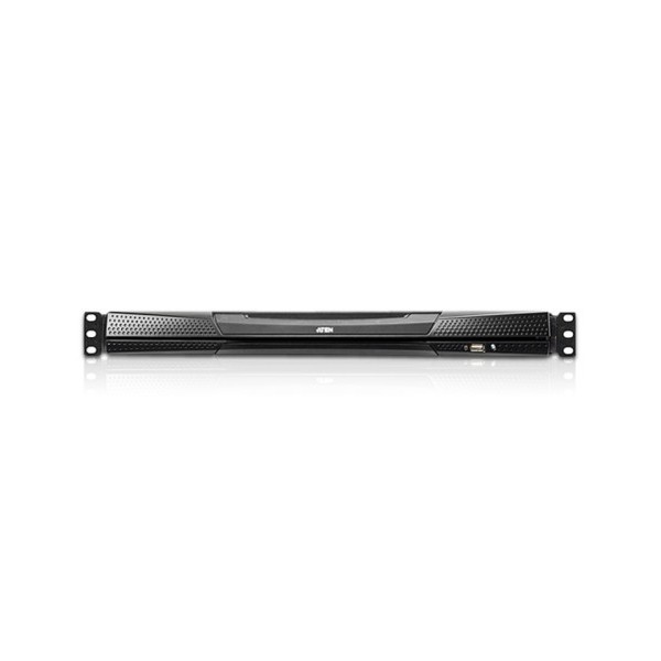 ATEN 978551 KL1508AIM-AXA-SG ATEN Consola LCD dual rail con switch KVM por IP integrado multi-interfaz Cat 5 de 8 puertos con ac