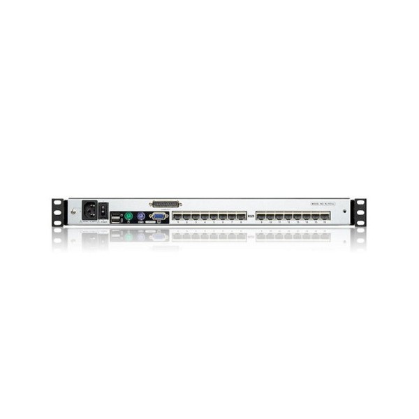 ATEN 978543 KL1516AN-AXA-SG Aten Consola LCD dual rail con switch KVM integrado multi-interfaz Cat 5 de 16 puertos