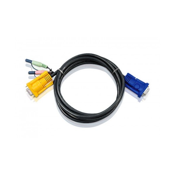 ATEN 978375 2L-5205A Aten 2L5205A cable para video, teclado y ratón (kvm) 5 m Negro