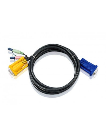 ATEN 978375 2L-5205A Aten 2L5205A cable para video, teclado y ratón (kvm) 5 m Negro
