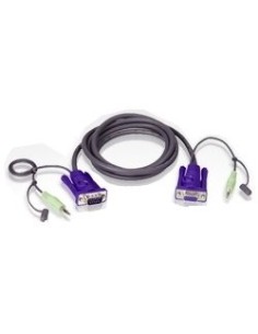 ATEN 978359 2L-2402A Aten VGA / Audio Cable cable para video, teclado y ratón (kvm) 1,8 m Negro