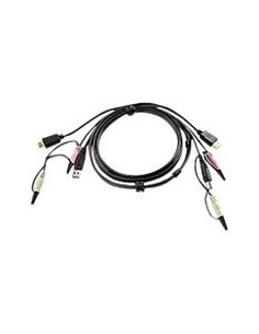 ATEN 978252 2L-7D02UH Aten 2L-7D02UH cable para video, teclado y ratón (kvm) 1,8 m Negro