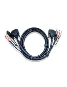 ATEN 978244 2L-7D03UI ATEN CABLE KVM DVI-I SINGLE LINK USB DE 3 M (2L-7D03UI) COMPATIBLE CON CONSOLA (CL6708MW)