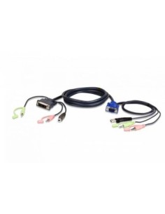 ATEN 978156 2L-7DX3U ATEN VGA USB A DVI KVM CABLE 3M (2L-7DX3U)