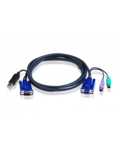 ATEN 978092 2L-5506UP Aten 2L5506UP cable para video, teclado y ratón (kvm) Negro 6 m