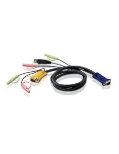 ATEN 978041 2L-5305U ATEN CABLE KVM USB CON AUDIO Y SPHD 3 EN 1 DE 5 M (2L-5305U)