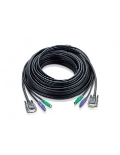 ATEN 977962 2L-1020P Aten 67ft PS/2 cable para video, teclado y ratón (kvm) Negro 20 m