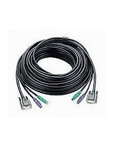 ATEN 977920 2L-1010P/C Aten PS/2 KVM Cable, 10m cable para video, teclado y ratón (kvm) Negro