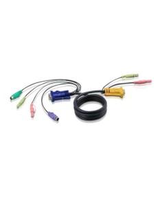 ATEN 977882 2L-5305P Aten Cable KVM PS/2 con audio y SPHD 3 en 1 de 5 m