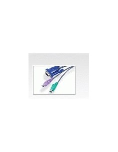 ATEN 977840 2L-5206P Aten 2L5206P cable para video, teclado y ratón (kvm) Negro 6 m 2