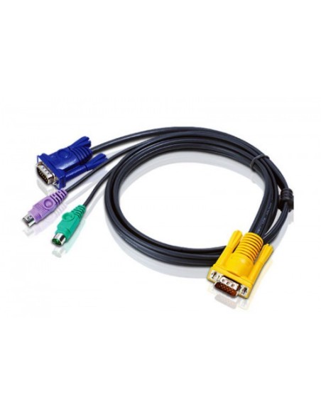 ATEN 977823 2L-5202P ATEN CABLE KVM PS/2 CON SPHD 3 EN 1 DE 1,8 M (2L-5202P) COMPATIBLE CON CONSOLAS (CL1000* / CL5708*)