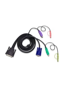 ATEN 977815 2L-1710P Aten 33ft PS/2 cable para video, teclado y ratón (kvm) Negro 10 m
