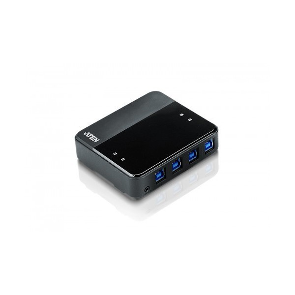 ATEN 977751 US434-AT ATEN Switch de periféricos USB 3.2 Gen1 de 4 x 4 puertos